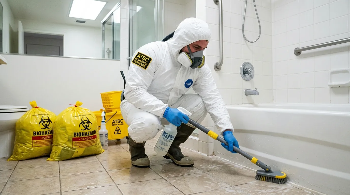 Decontamination equipment deployed for Blood Cleanup in Woodhaven